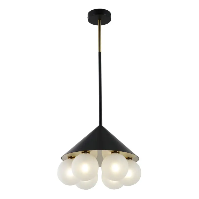 6 tulega minimalistlik geomeetriline ripplamp