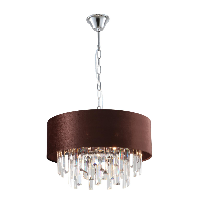 7-Lights K9 Crystal Velvet Trumni varjundid lühter