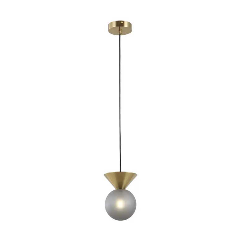Matt Smoky Ball klaasist ripplamp