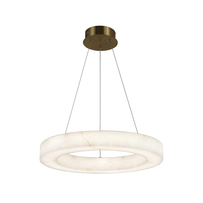 Moodne Alabaster Ring LED rippvalgusti
